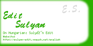 edit sulyan business card